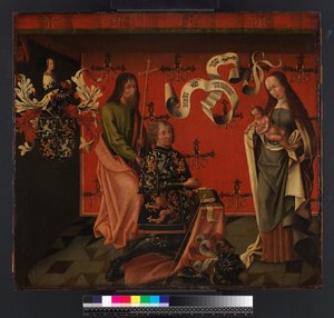 聖母子の前のシュヴァリエフィリップヒンカールトと使徒聖フィリップの肖像、1494-1505年頃 作： Brabant School